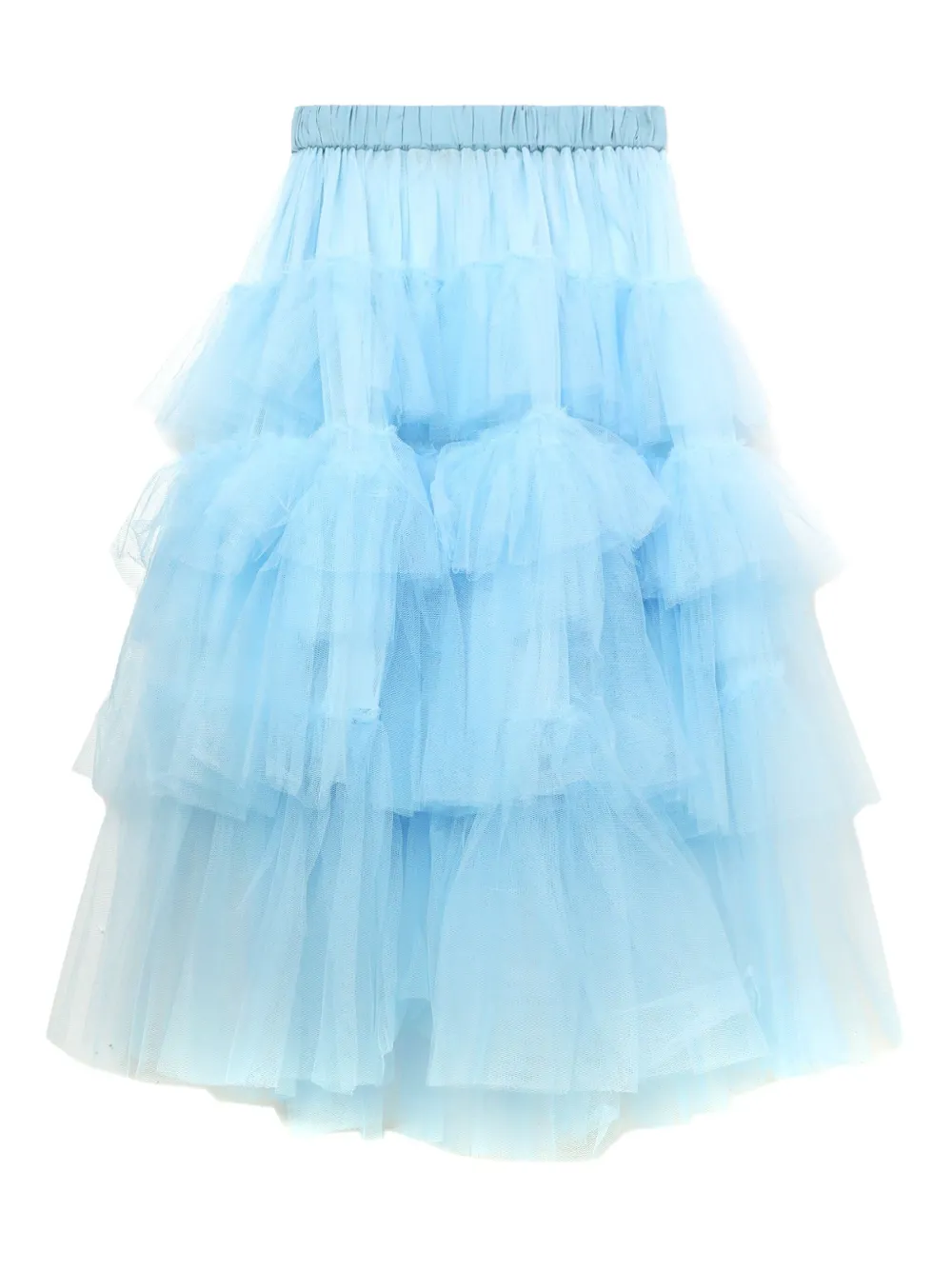 Simone Rocha Tulen rok met ruches Blauw