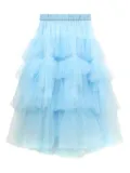 Simone Rocha ruffled tulle skirt - Blue