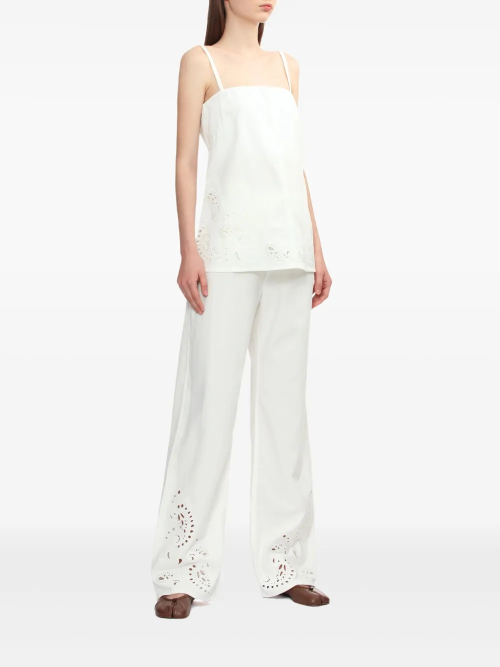 Rag & bone Top met ringlets - Wit