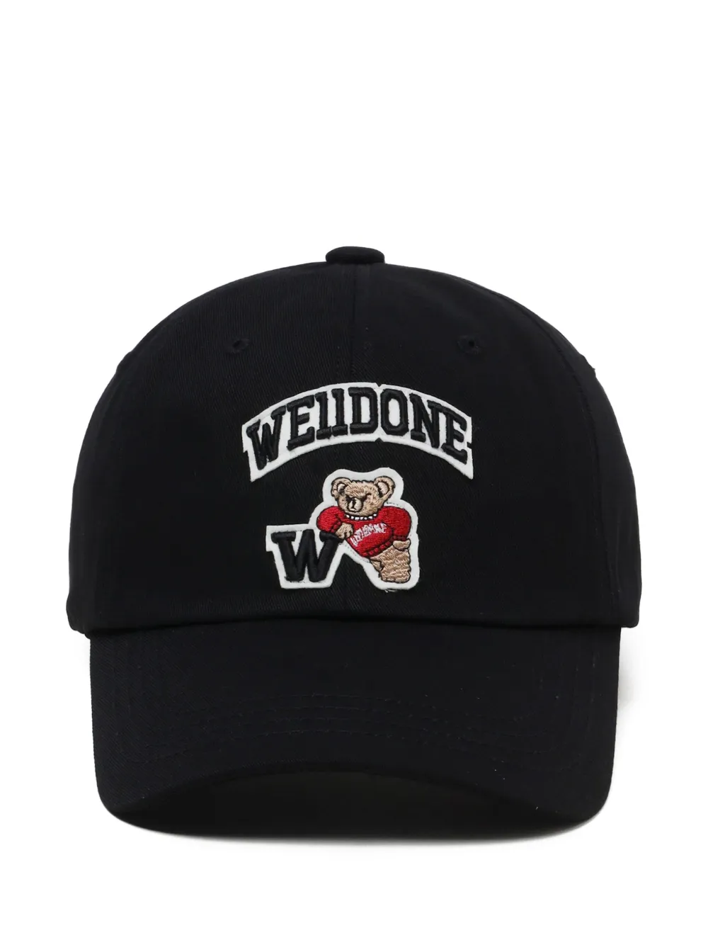 bear-embroidered baseball cap