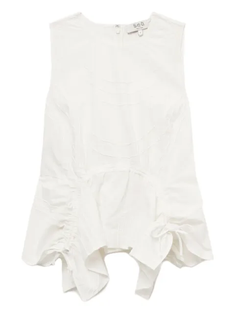 Sea Camden ruffled-detail peplum top