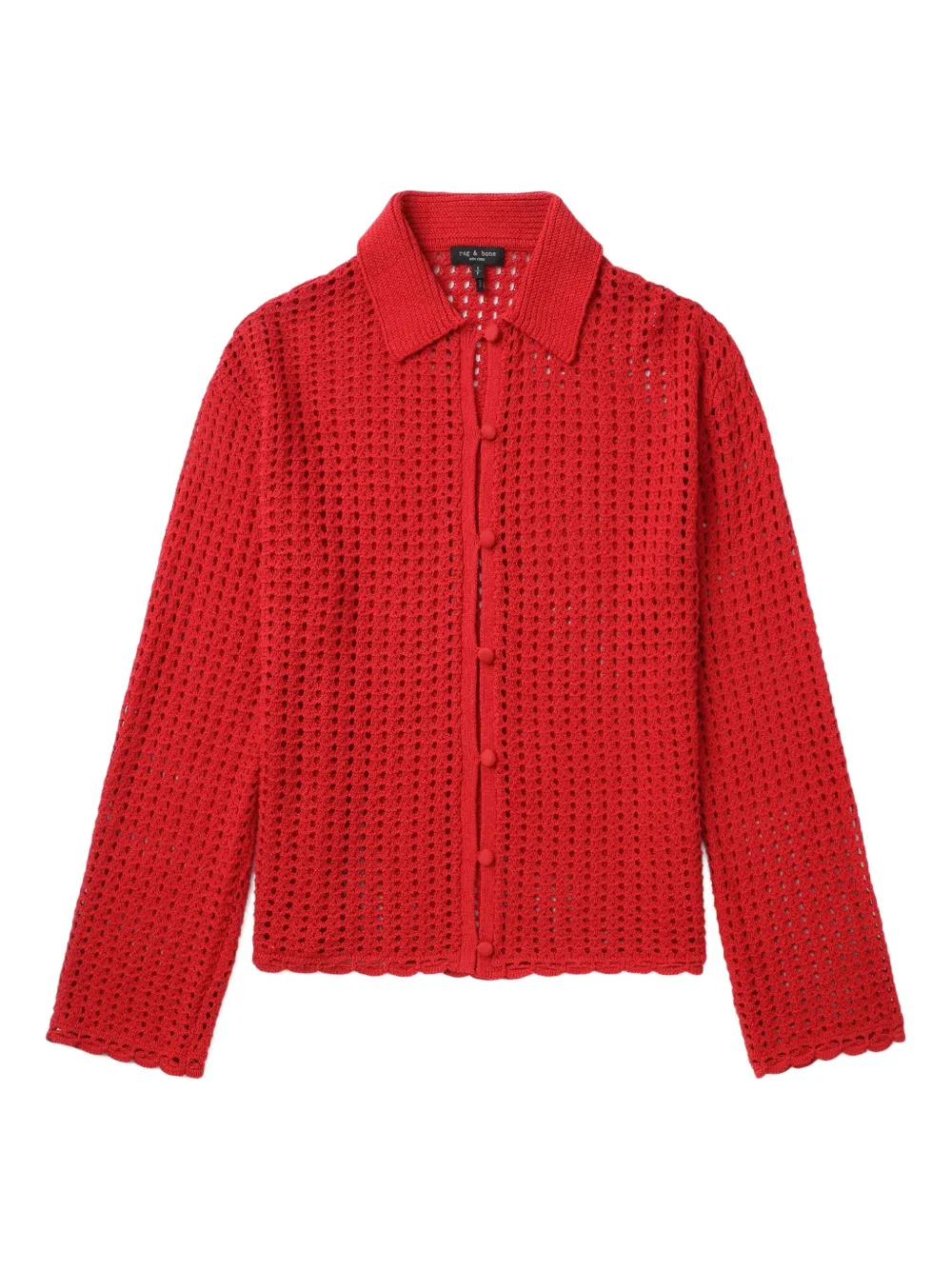 rag & bone Gehäkelter Cardigan - Rot