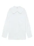 Enföld ruffled-collar shirt - White