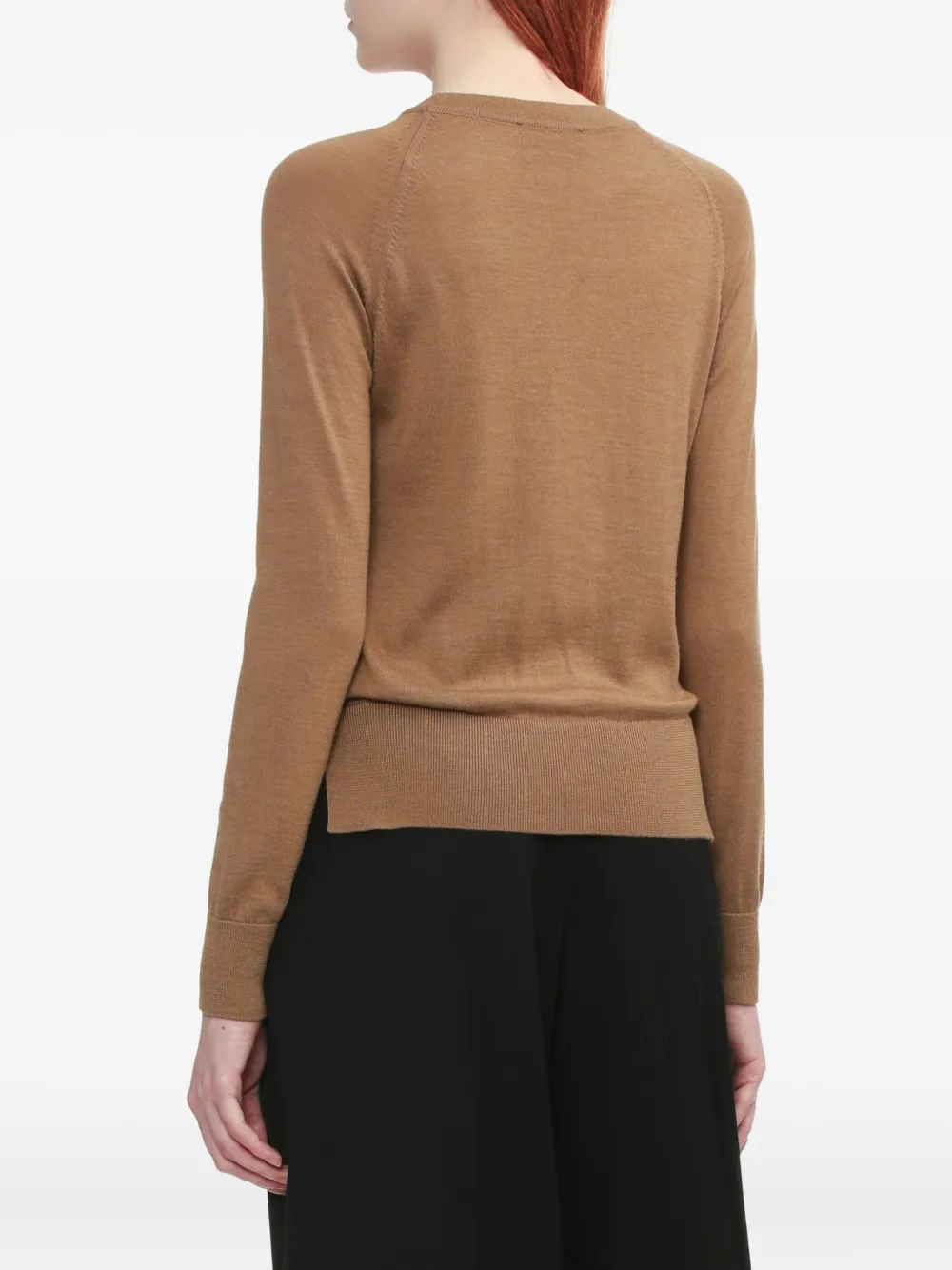 Simone Rocha Embellished Raglan-sleeve Sweater In Brown