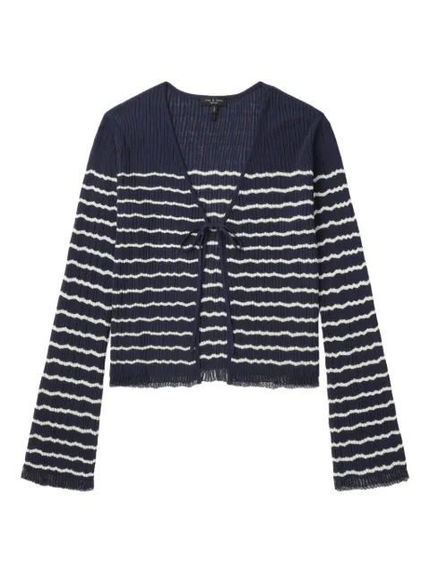rag & bone tie-front striped cardigan