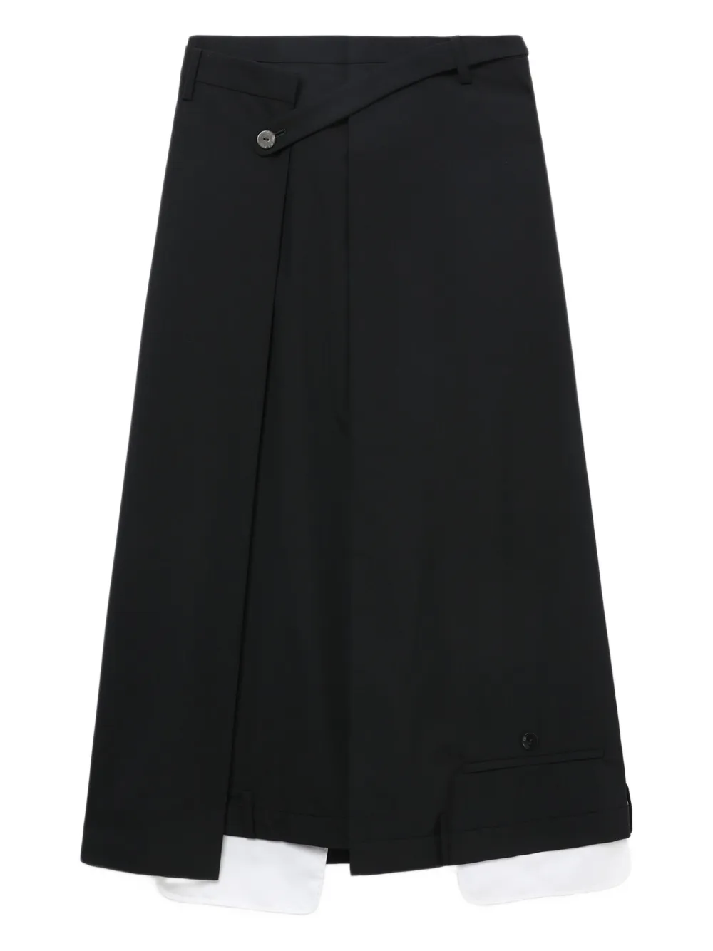 wrap-panelled skirt
