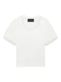 Simone Rocha pearl-embellished puff-sleeve top - White