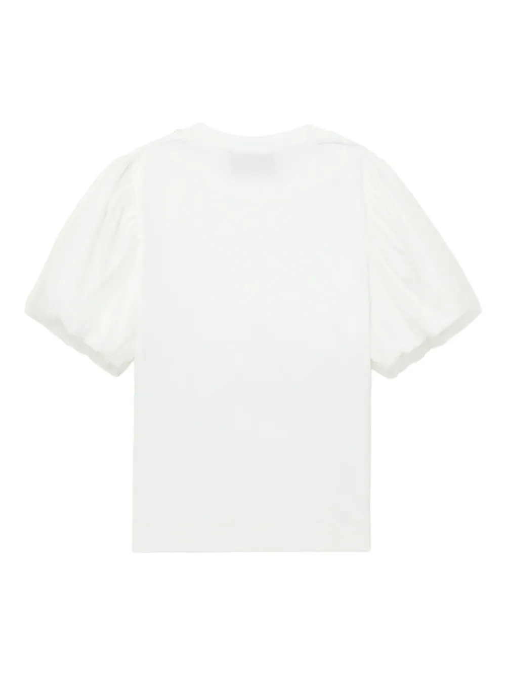 Simone Rocha pearl-embellished puff-sleeve top Wit