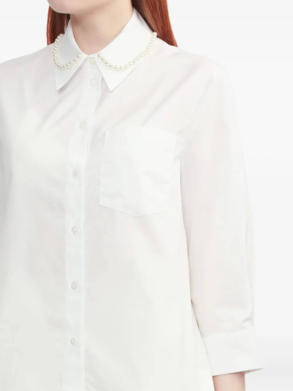 Simone Rocha Blouse verfraaid met parel Wit