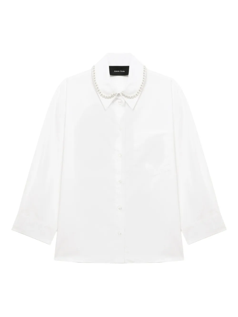 Simone Rocha pearl-embellished shirt | White | Image 1