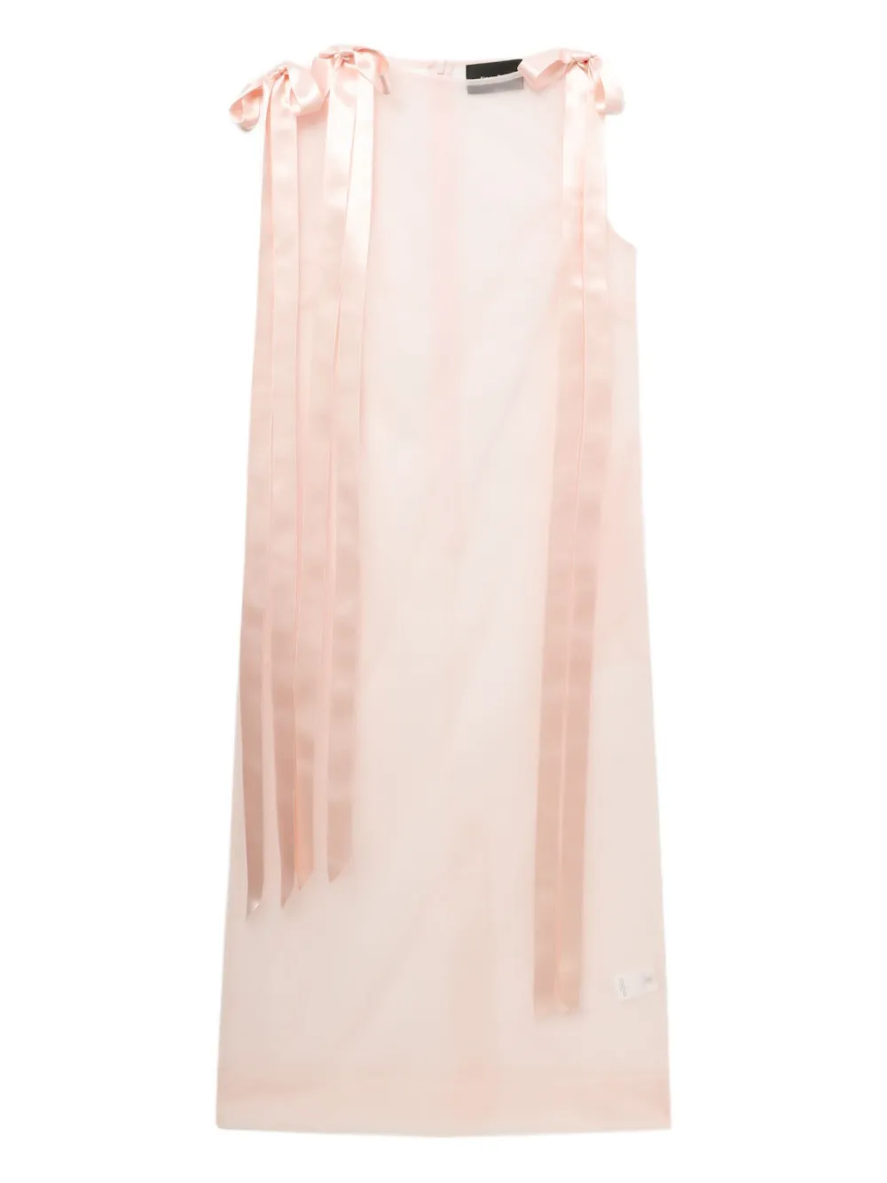 Simone Rocha Ribbon-lace Midi Dress In Pink