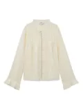 Sea pearl-embellished blouse - White