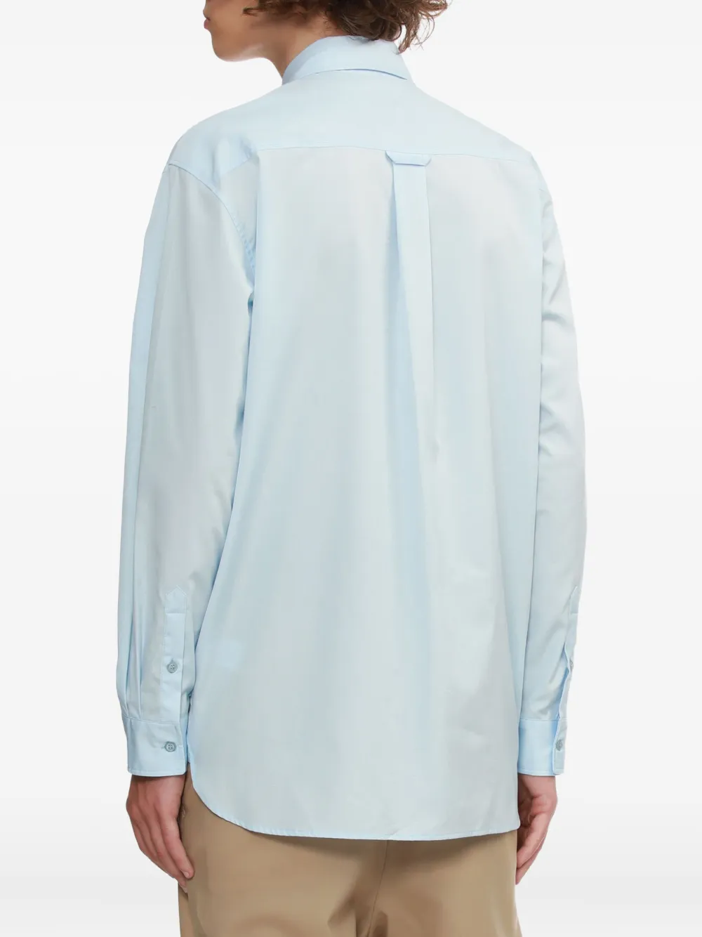 Simone Rocha Overhemd met ruches en kanten vlakken Blauw