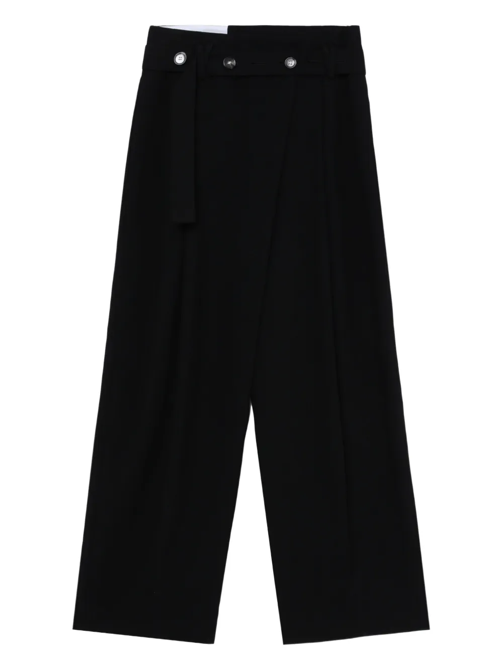 pleated wrap trousers