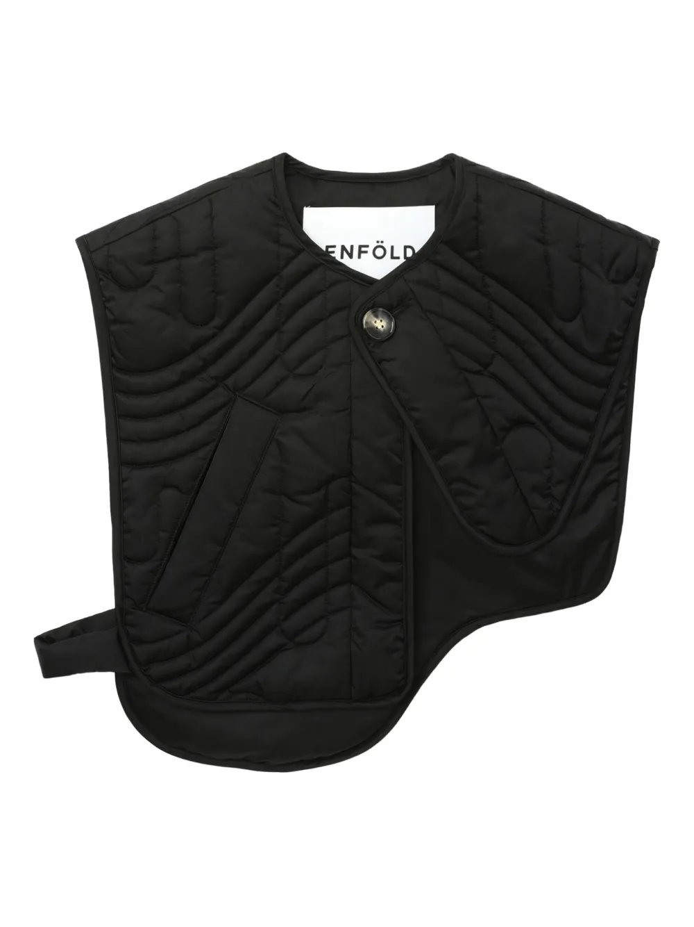 Enföld Quilted Gilet In Black