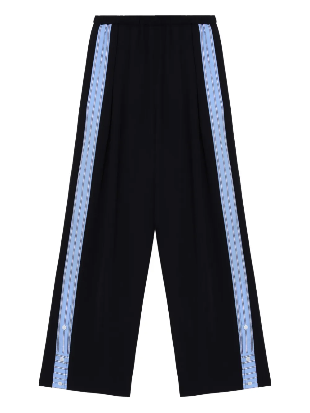 striped-panel trousers