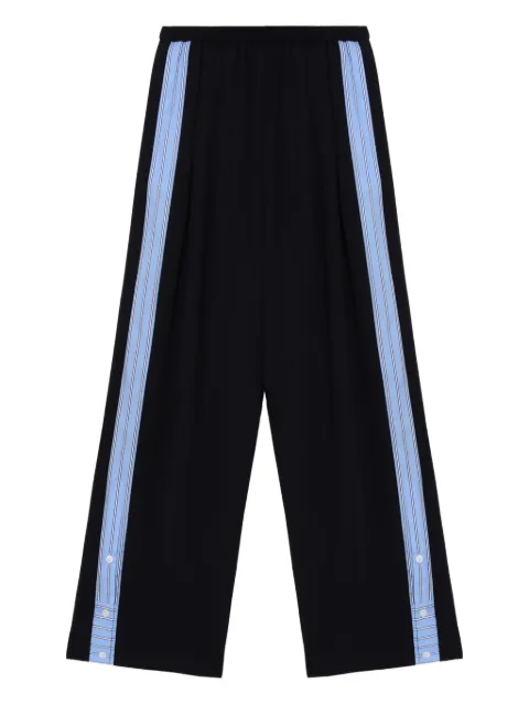 Enföld striped-panel trousers