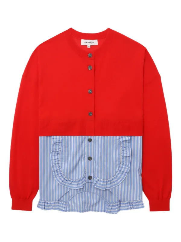 トップス enfold ENFOLD STRIPE CARDIGAN enfold ENFOLD STRIPE CARDIGAN トップス enfold ENFOLD STRIPE