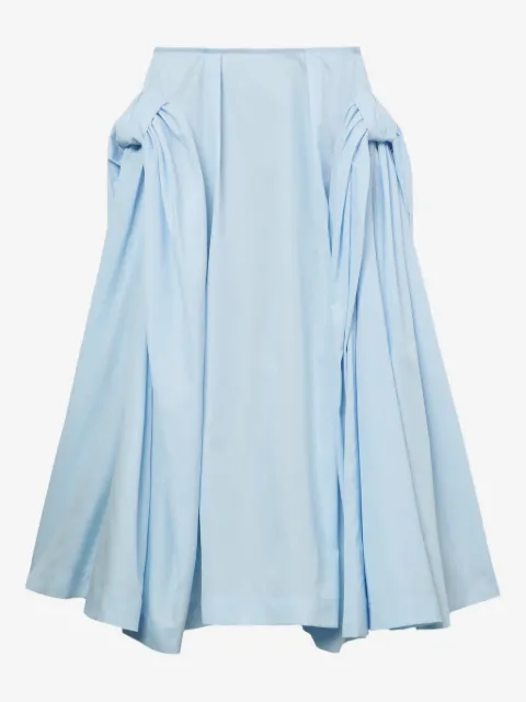 Simone Rocha pleated panelled midi skirt