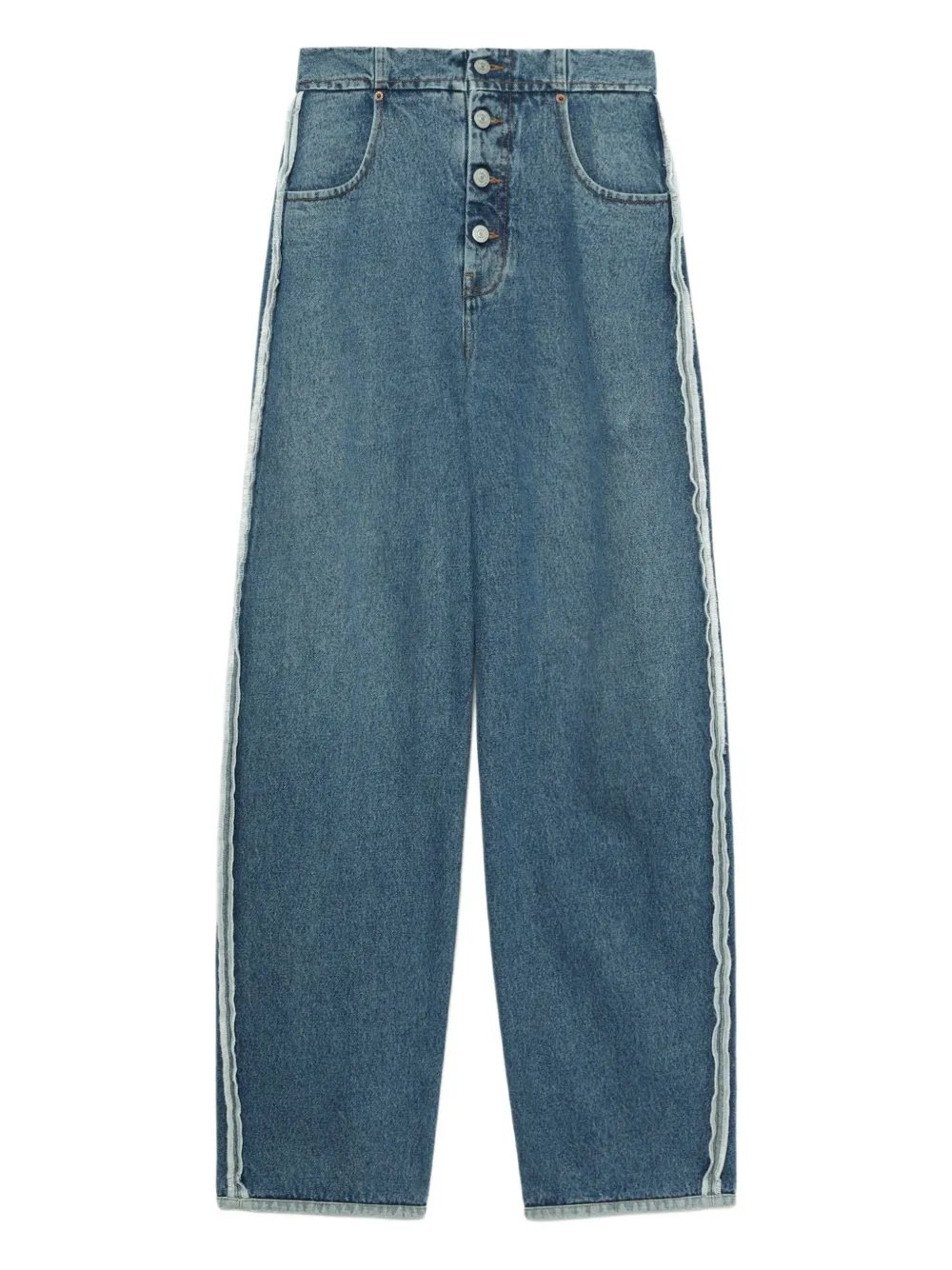 MM6 Maison Margiela Jeans met knoopsluiting Blauw