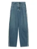 MM6 Maison Margiela button-fastening jeans - Blue