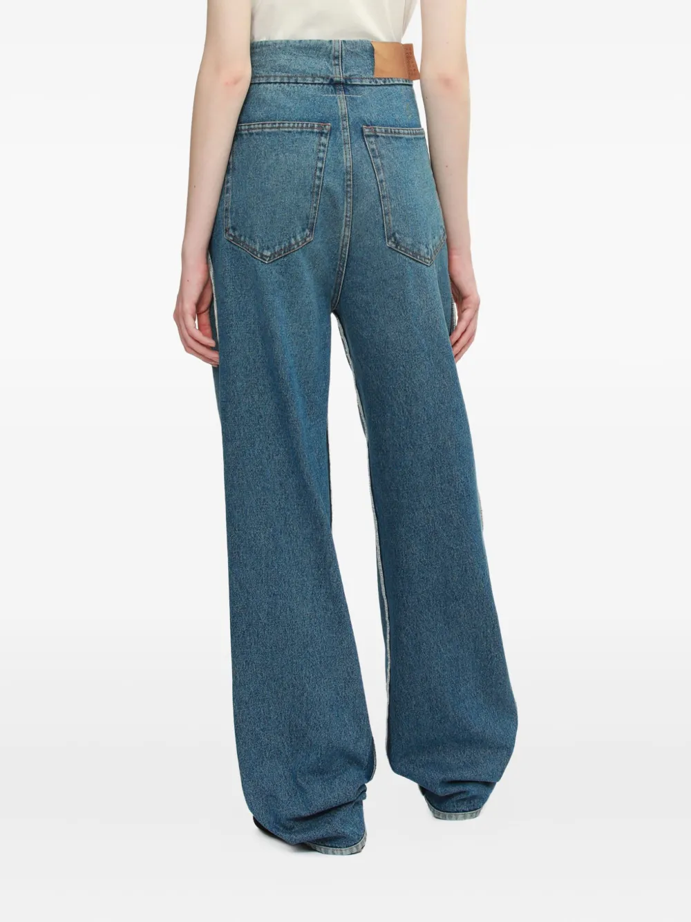 MM6 Maison Margiela Jeans met knoopsluiting Blauw