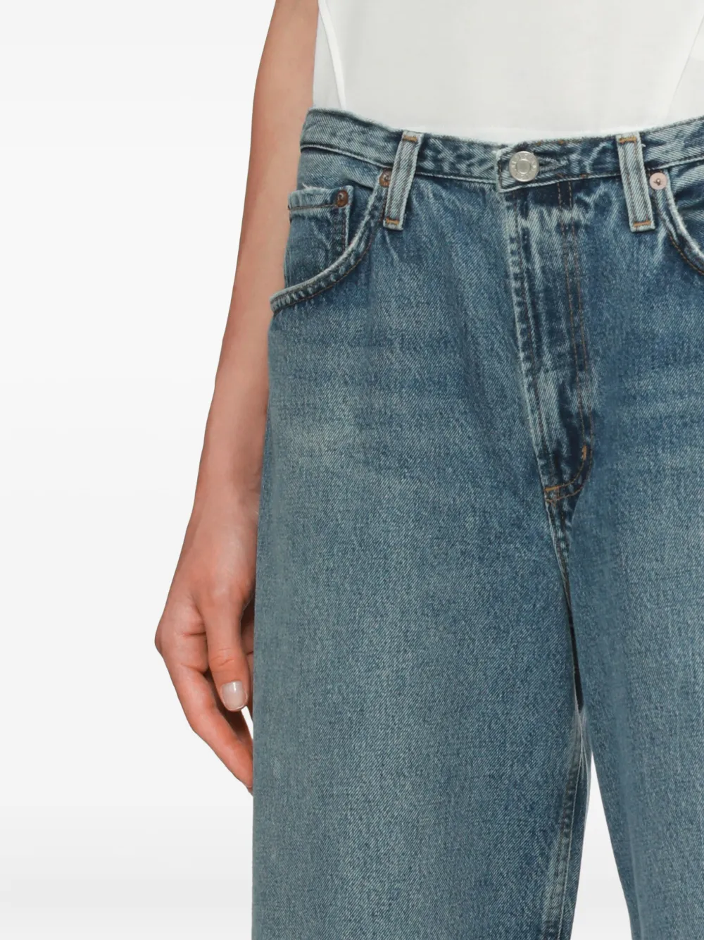 Agolde Cotton Jeans In Blue