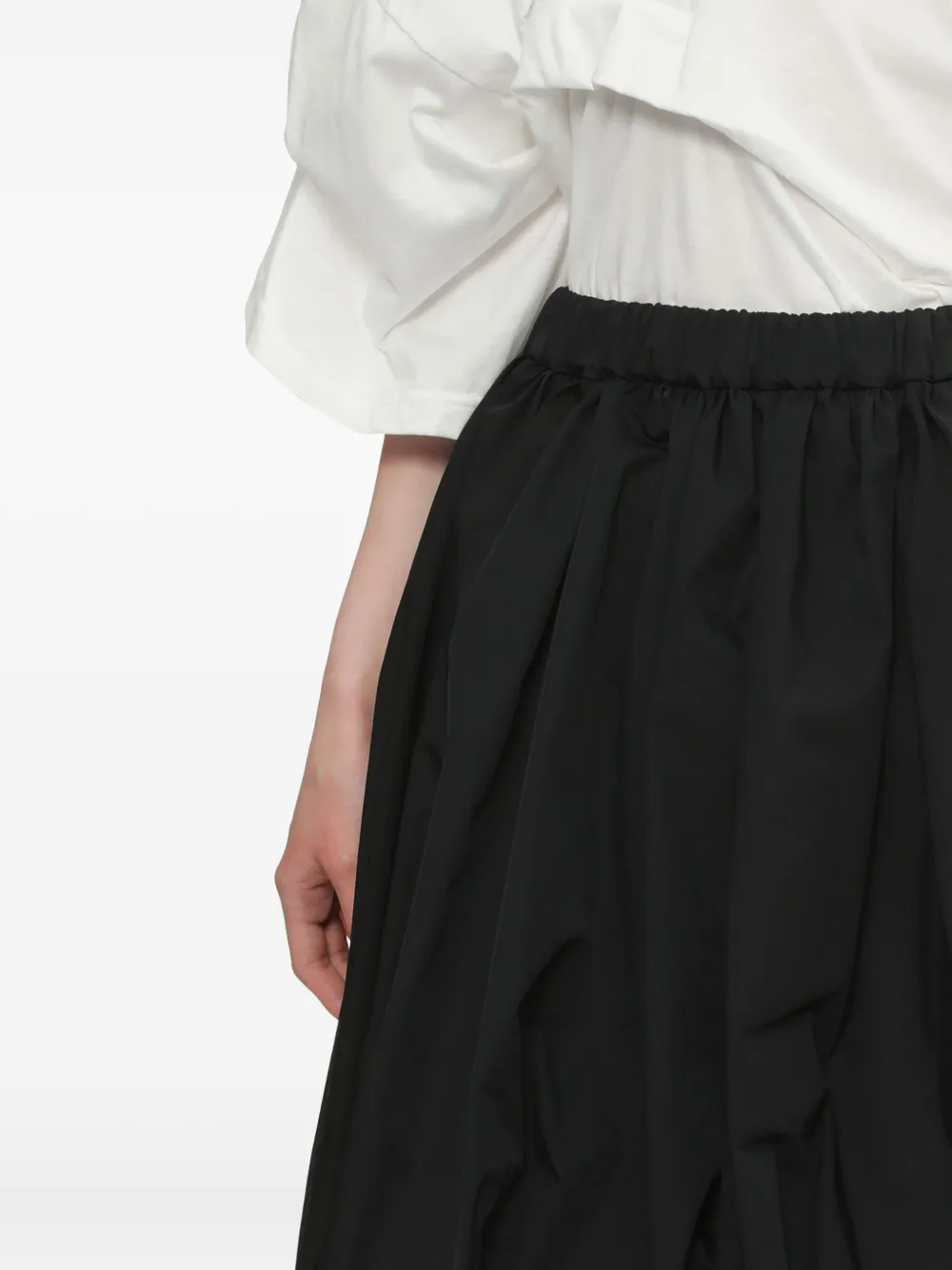 Enföld Rok met elastische taille Zwart