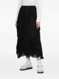 Enföld gathered draped skirt - White