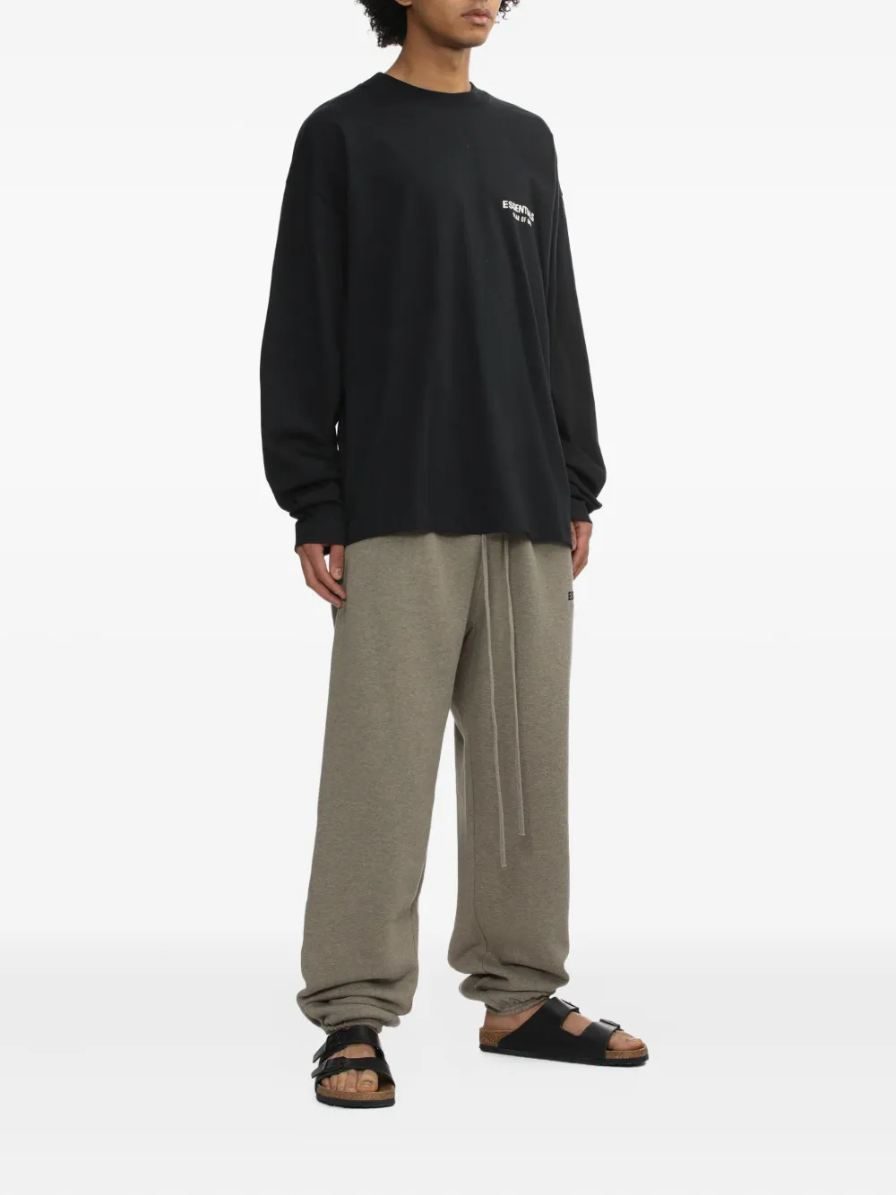 FEAR OF GOD ESSENTIALS Trainingsbroek met logoprint - Grijs