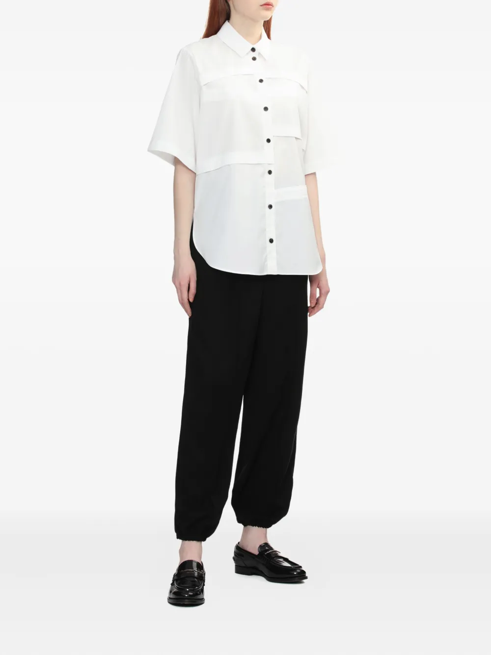 Enföld Broek met elastische cuffs - Zwart