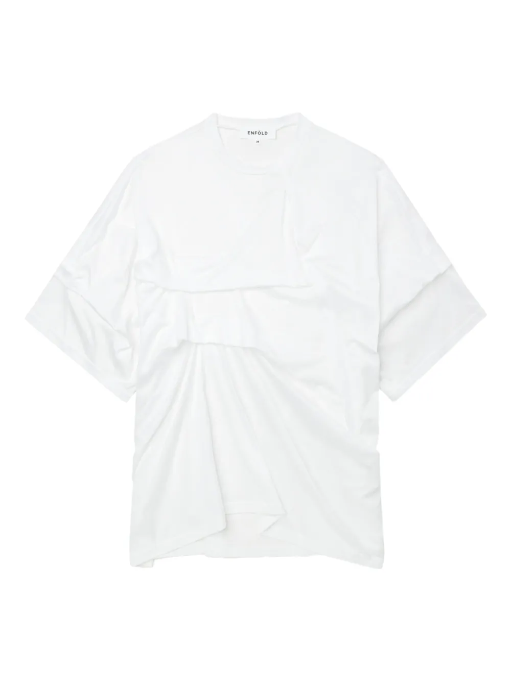 draped-details T-shirt
