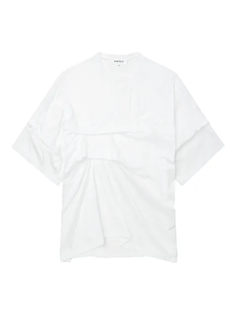 Enföld draped-details T-shirt
