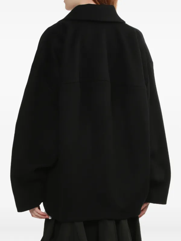 ☆専用 ENFOLD FLAT-COLLAR SILHOUETTE COAT 黒 ENFOLD エンフォルド 24SS ブラック FLAT-COLLAR SILHOUETTE