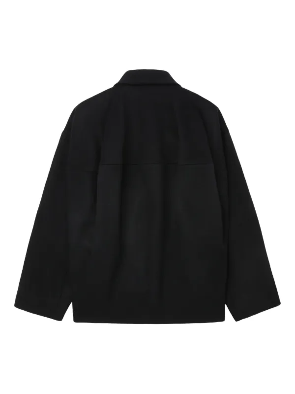 Enföld zip-front Collared Jacket | Black | FARFETCH