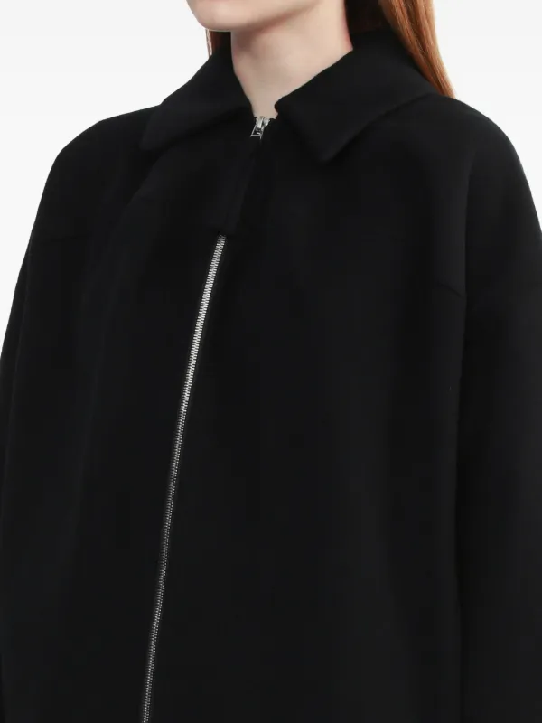 ENFOLD ＦＬＡＴ－ＣＯＬＬＡＲ　ＳＩＬＨＯＵＥＴＴＥ　ＣＯＡＴ ENFOLD Flat Collar Silhouette Coat