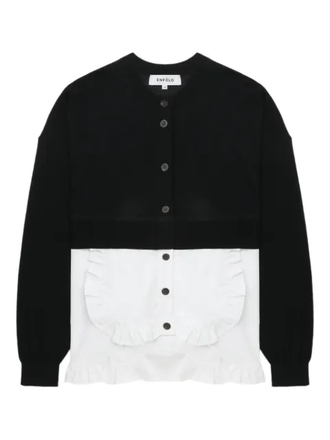 Enföld ruffled-detail cotton cardigan