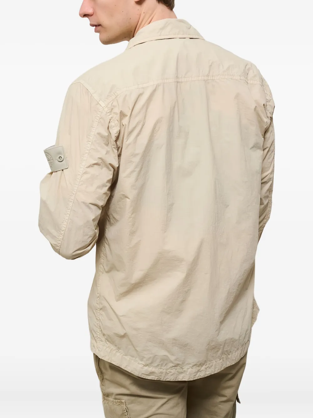 Stone Island pocket overshirt Beige
