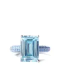 Izabel Display Mega Rectangle ring - Blue