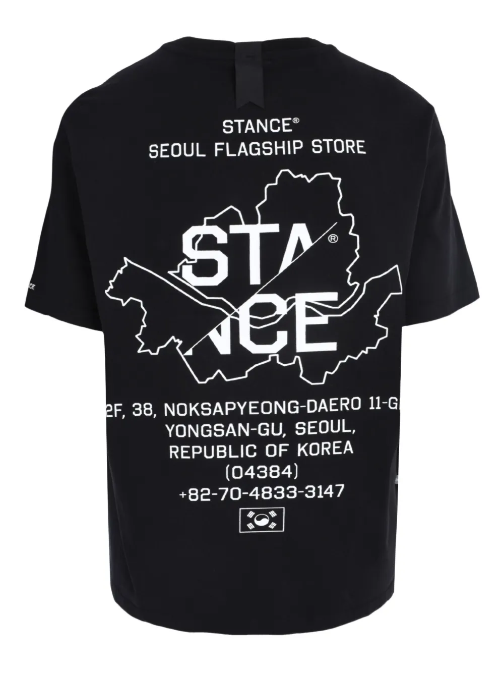 Stance graphic-print cotton T-shirt - Zwart