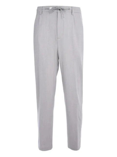Eleventy drawstring tapered trousers