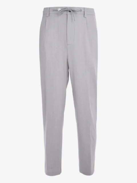 Eleventy pantalones ajustados con cordones en la pretina
