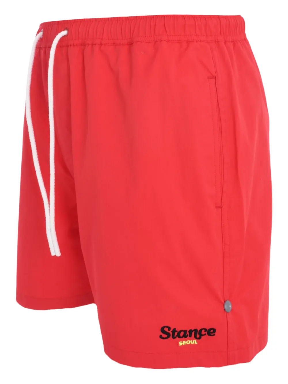 Stance Zwembroek met elastische tailleband Rood