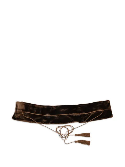 Roberto Cavalli tassel-detail velvet belt