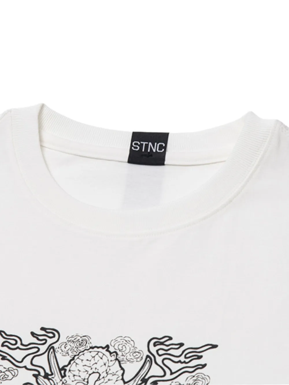 Stance Katoenen T-shirt met grafische print Wit