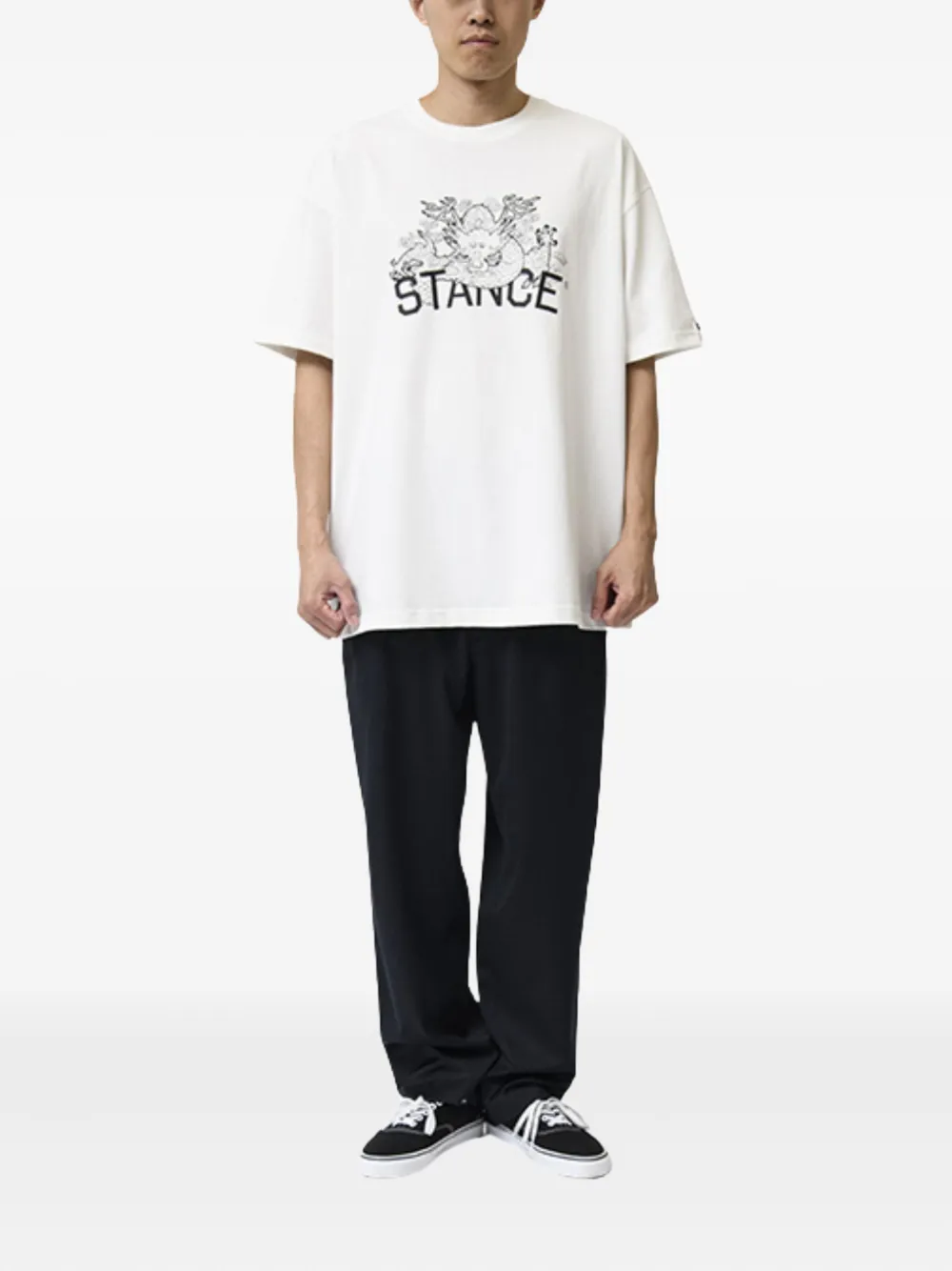 Stance graphic-print cotton T-shirt - Wit