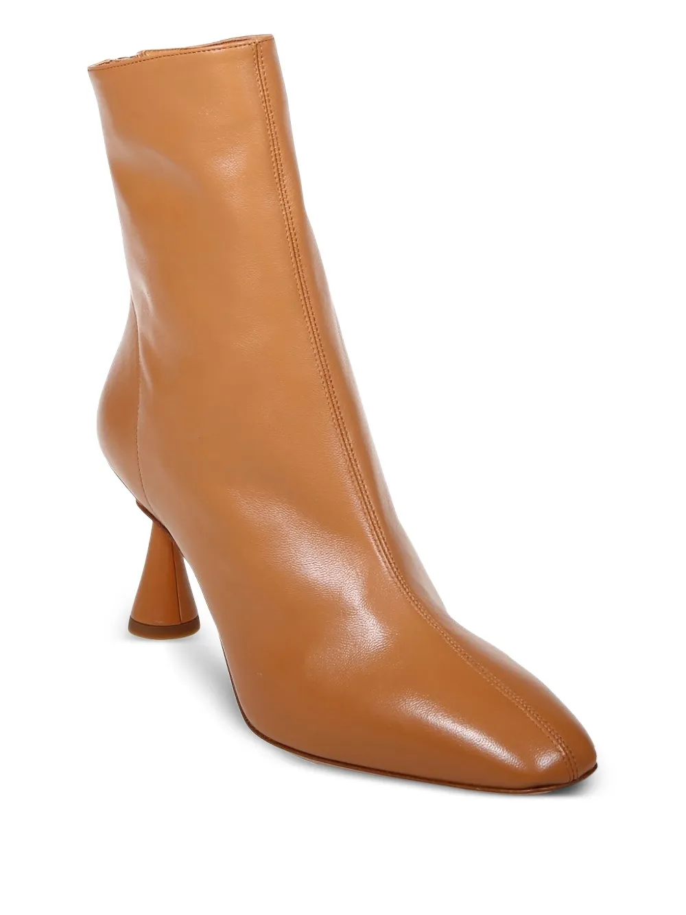 Aquazzura 70mm Amore leather zip-fastening boots Brown