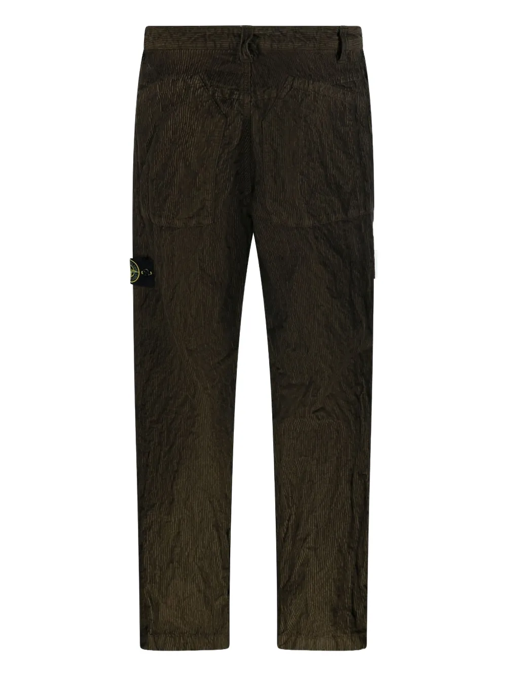Stone Island Ribfluwelen broek met opgestikte zak Groen