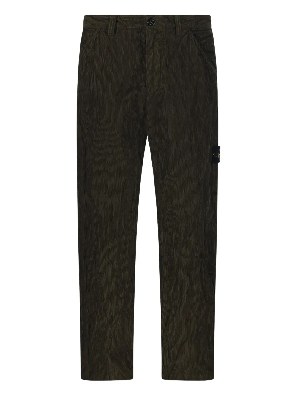Stone Island Ribfluwelen broek met opgestikte zak Groen