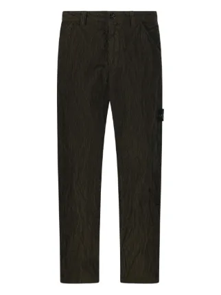 STONE 　コーデュロイパンツ 　黒 STONE ISLAND - 【ラスト1点】3100025 / WRINKLED CORDUROY 500-TC